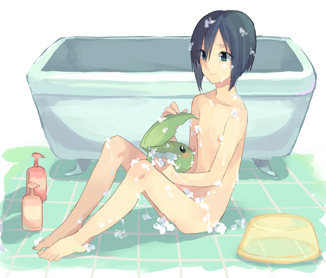 ichijouji ken and leafmon (digimon and 1 more) drawn by tsukimiso_(kinakonatto)