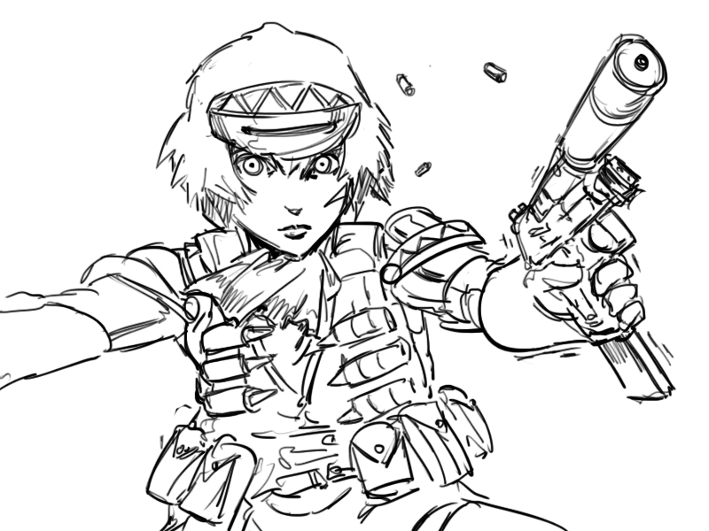 aigis (persona and 1 more) drawn by bb_(baalbuddy)