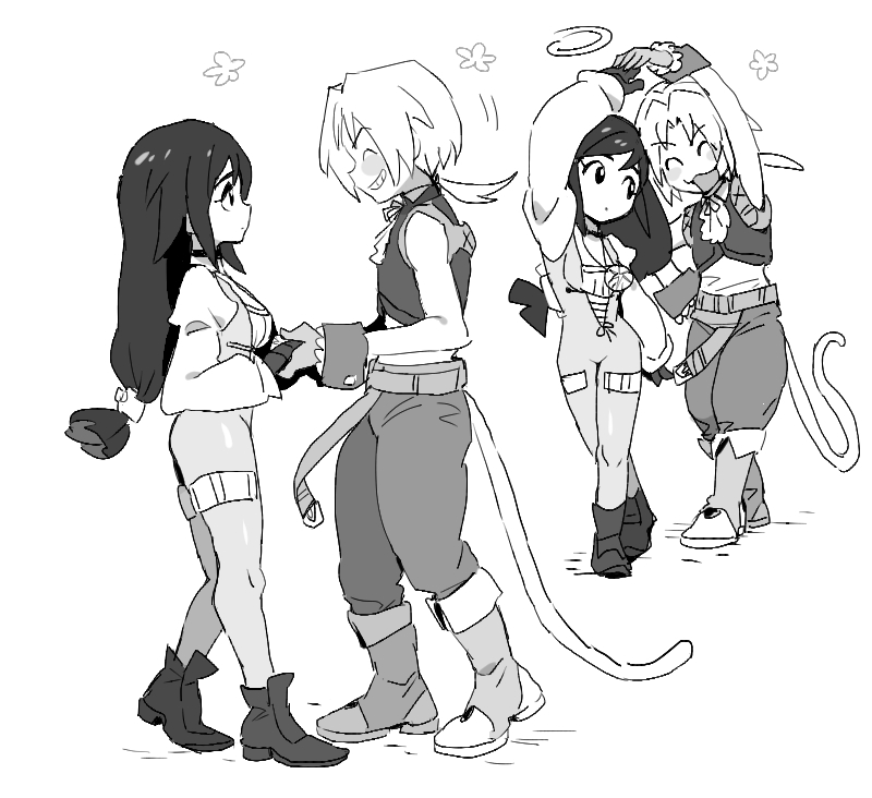 zidane tribal and garnet til alexandros xvii (final fantasy and 1 more) drawn by dede_(qwea_00000)