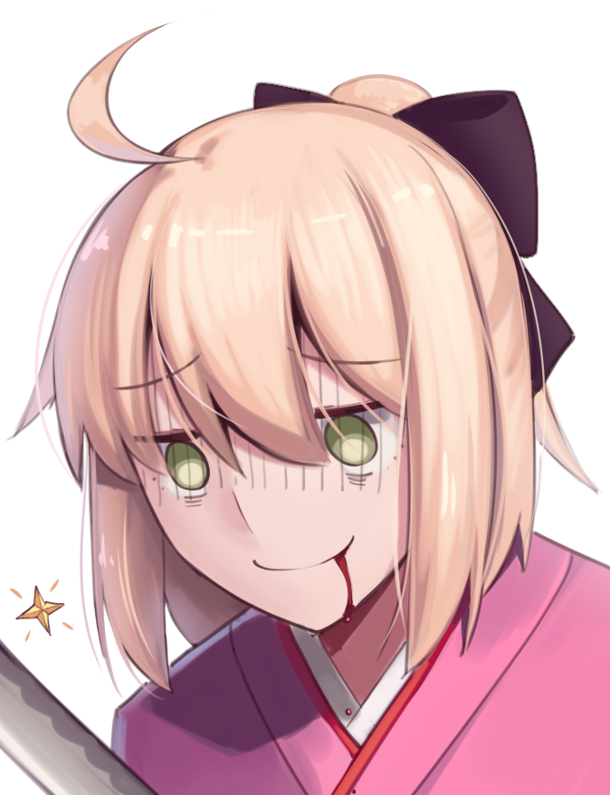 okita souji (fate and 2 more) drawn by boa_(brianoa)