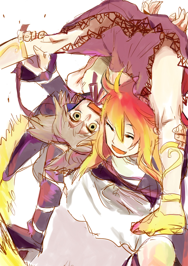 hijiri byakuren and toyosatomimi no miko (touhou) drawn by nekobatake