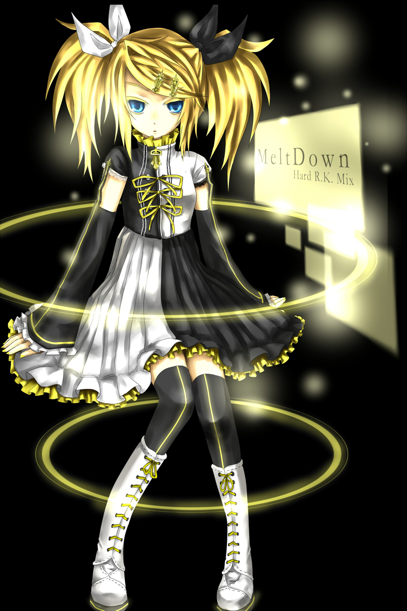 kagamine rin (vocaloid and 1 more) drawn by dsakuraff