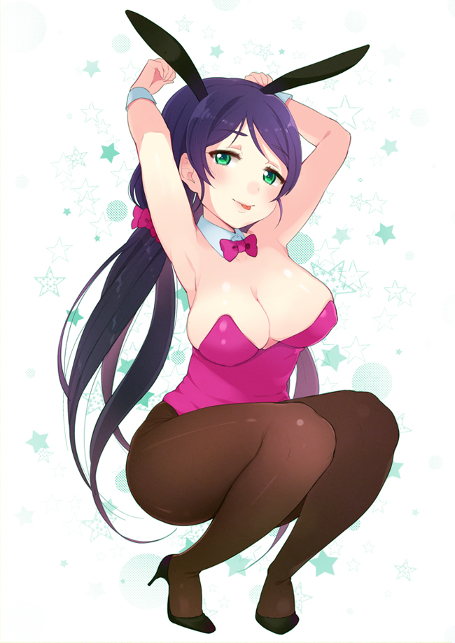 tojo nozomi (love live! and 1 more) drawn by mirei
