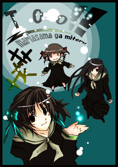 fukuzawa yumi, ogasawara sachiko, and matsudaira touko (maria-sama ga miteru) drawn by kurokinoko