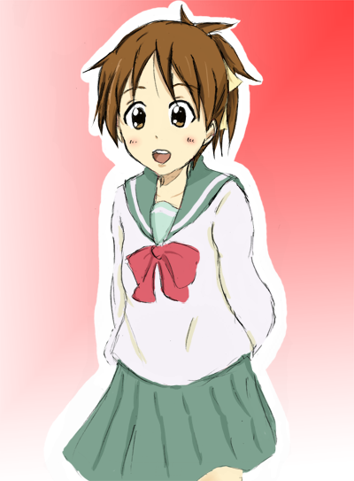 hirasawa ui (k-on!) drawn by 3on3-11-ki