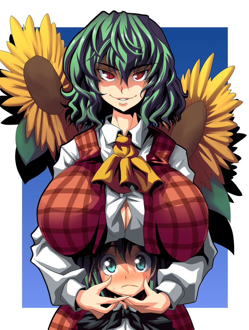 kazami yuuka and wriggle nightbug (touhou) drawn by kloah