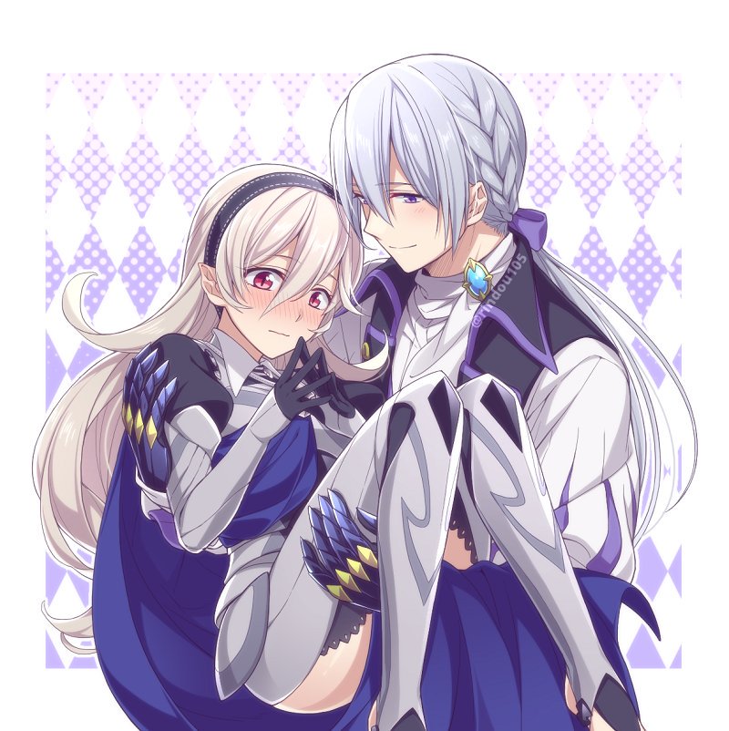 female corrin and jakob (fire emblem and 1 more) drawn by hiyori_(rindou66)
