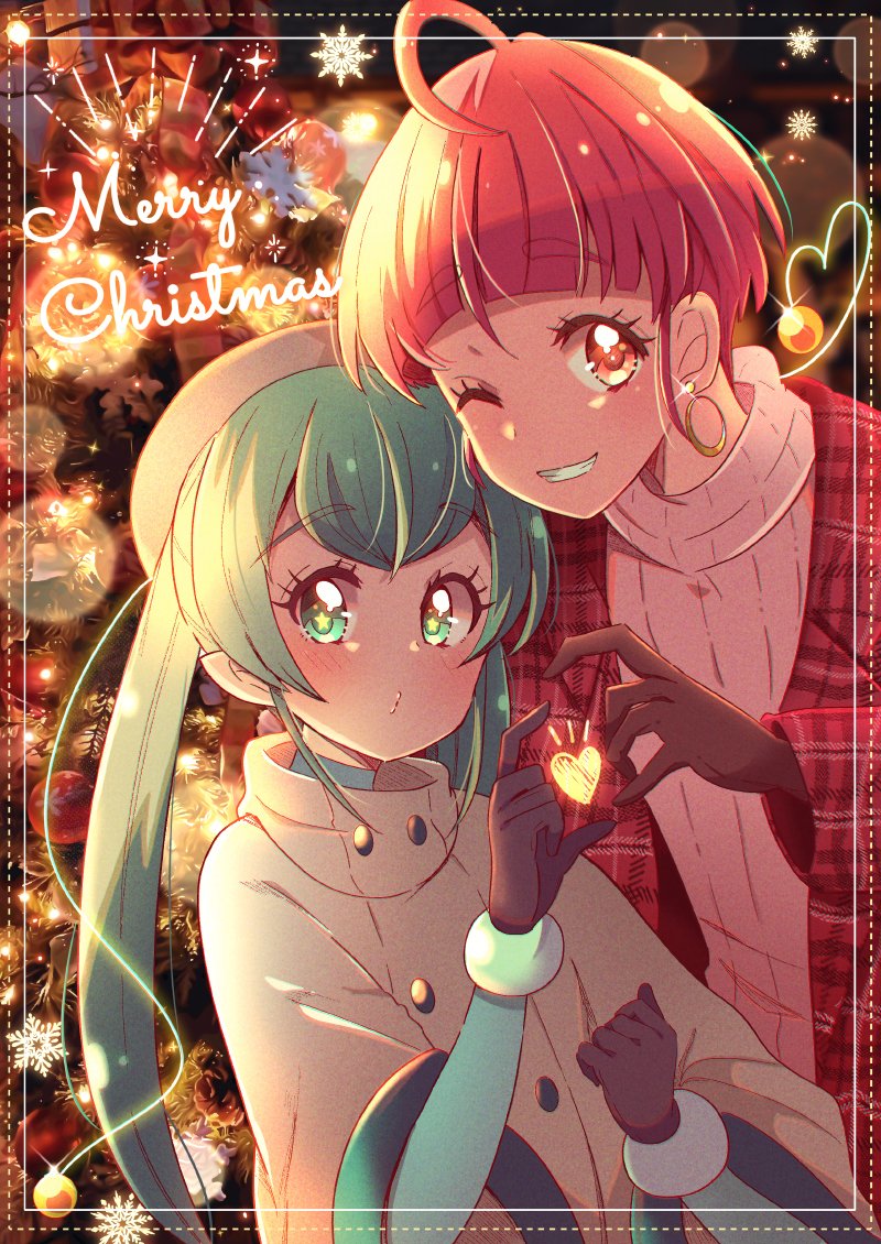 hagoromo lala and hoshina hikaru (precure and 1 more) drawn by juugoya_neko