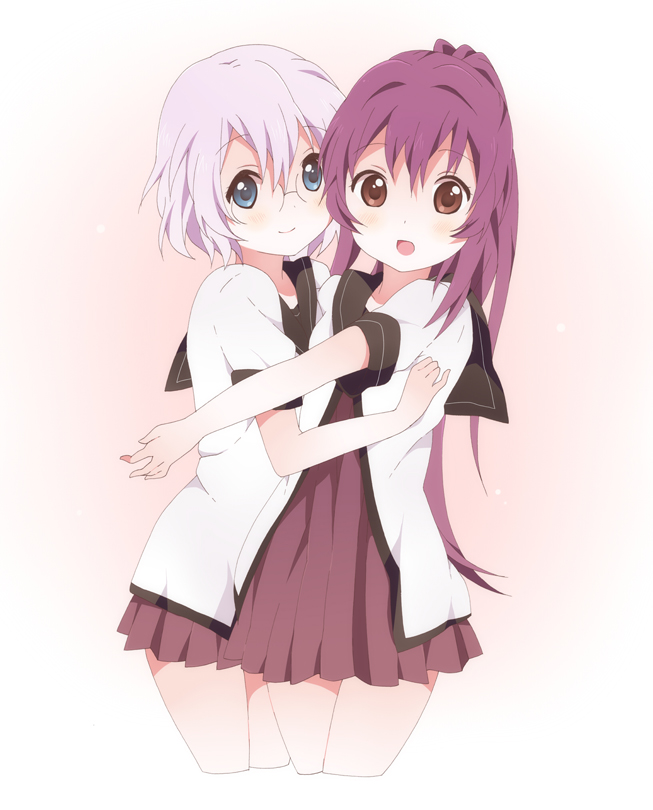 sugiura ayano and ikeda chitose (yuruyuri) drawn by kumakichi_(toshigat)