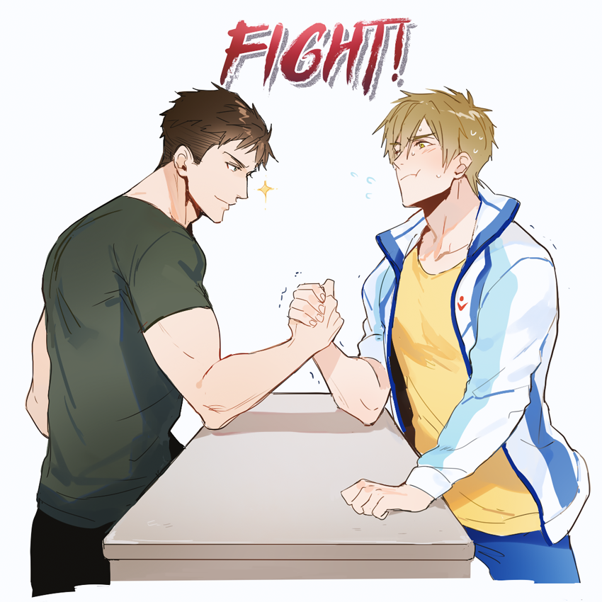 tachibana makoto and yamazaki sousuke (free!) drawn by namekaho