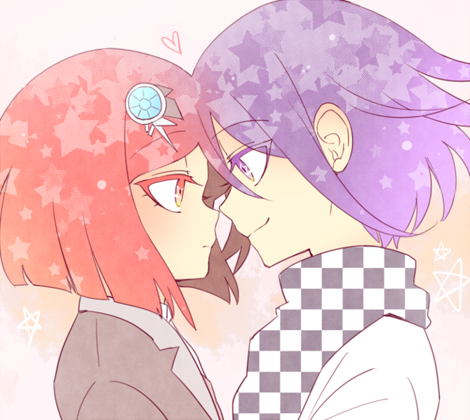 oma kokichi and yumeno himiko (danganronpa and 1 more) drawn by chikuwapan