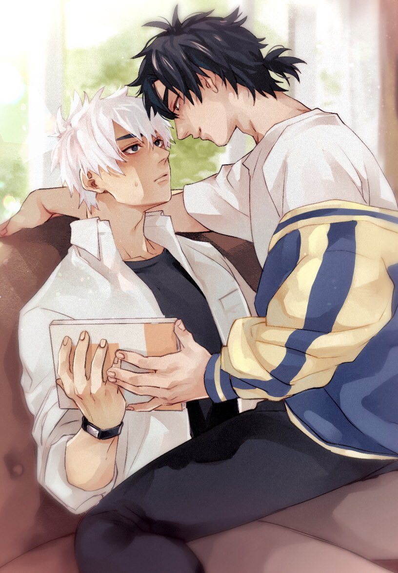 cheng xiaoshi and lu guang (shiguang dailiren) drawn by nervous_lc