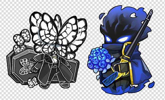 funeral of the dead butterflies and der freischuetz (project moon and 1 more) drawn by flaw_eight