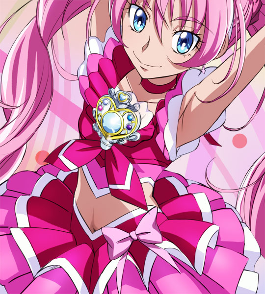 houjou hibiki and cure melody (precure and 1 more) drawn by haruyama_kazunori