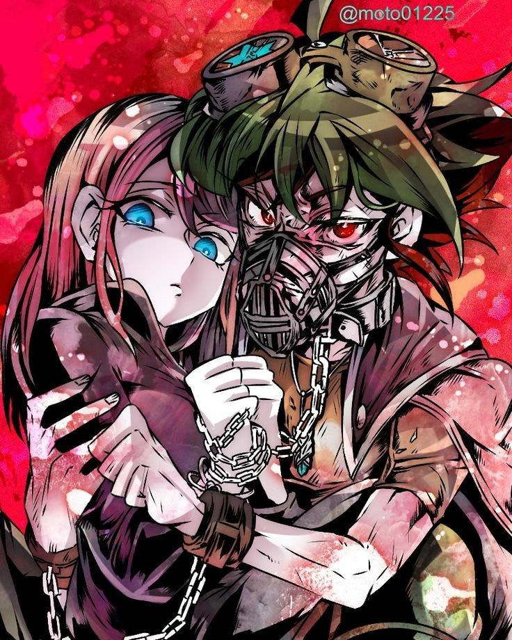 hiiragi yuzu and sakaki yuya (yu-gi-oh! and 1 more) drawn by chorogy