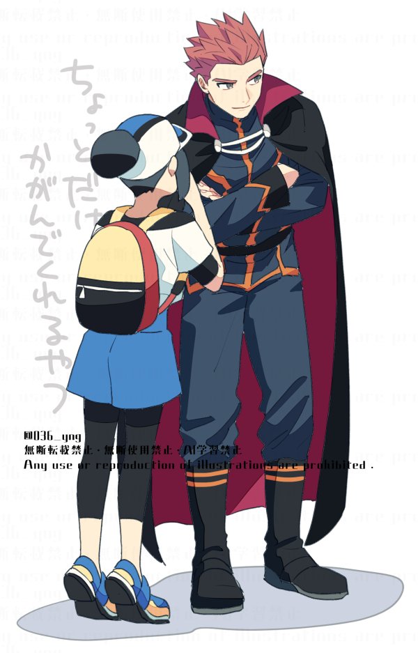 lance and bettie (pokemon and 2 more) drawn by y_(036_yng)