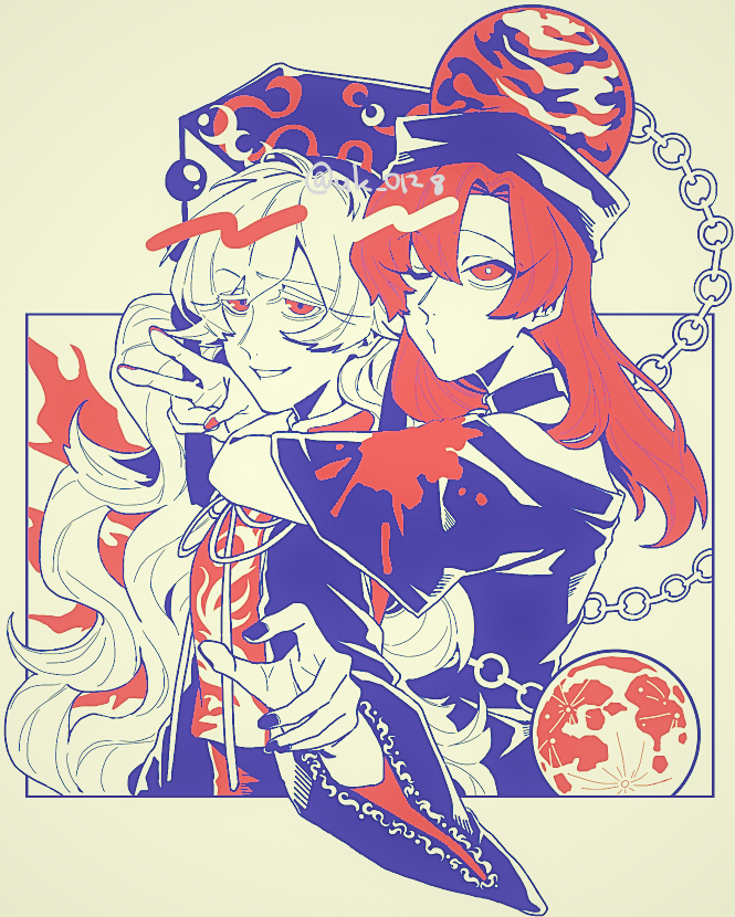 junko and hecatia lapislazuli (touhou) drawn by raya_(uk_0128)