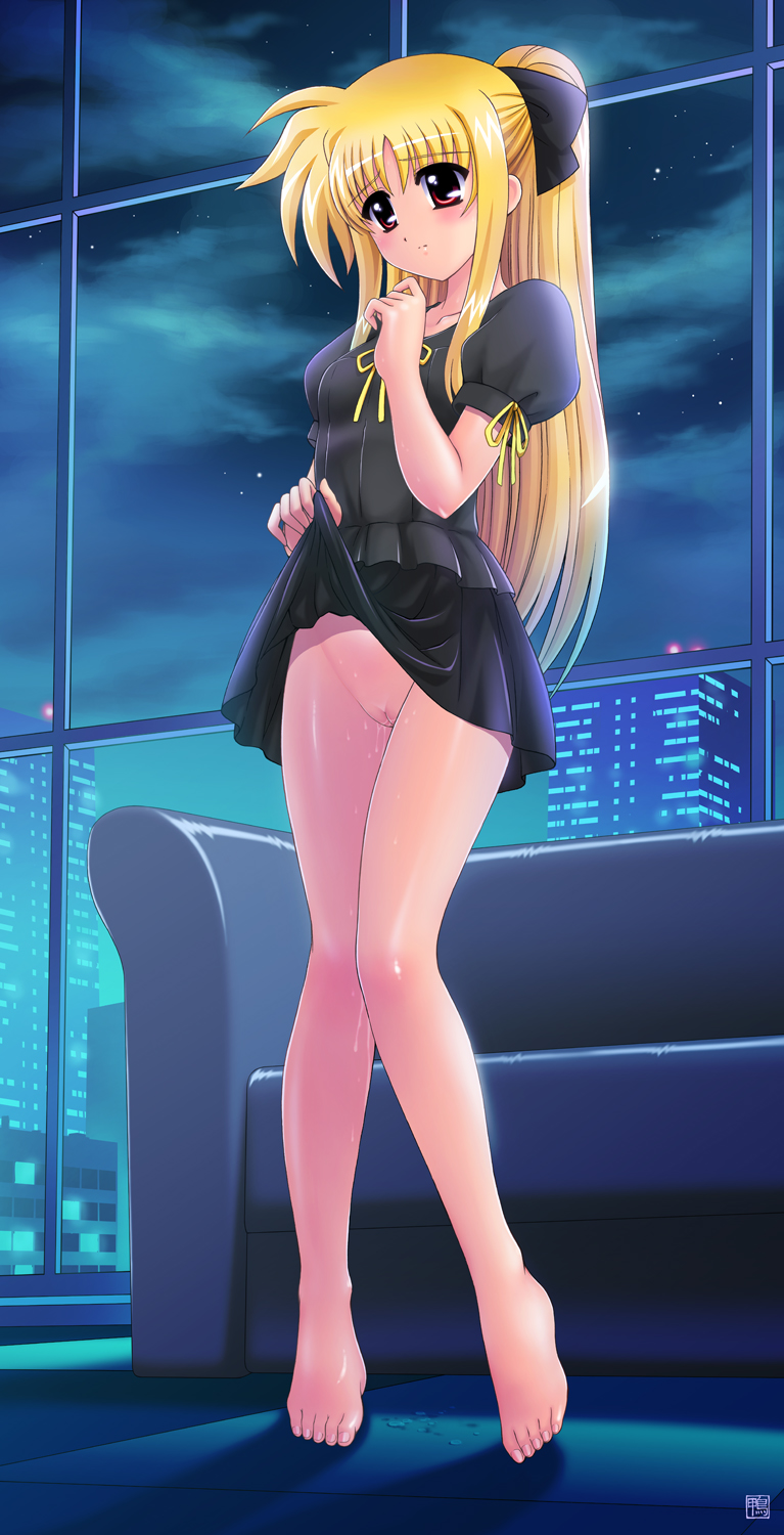 fate testarossa (lyrical nanoha and 1 more) drawn by kamogawa_tanuki