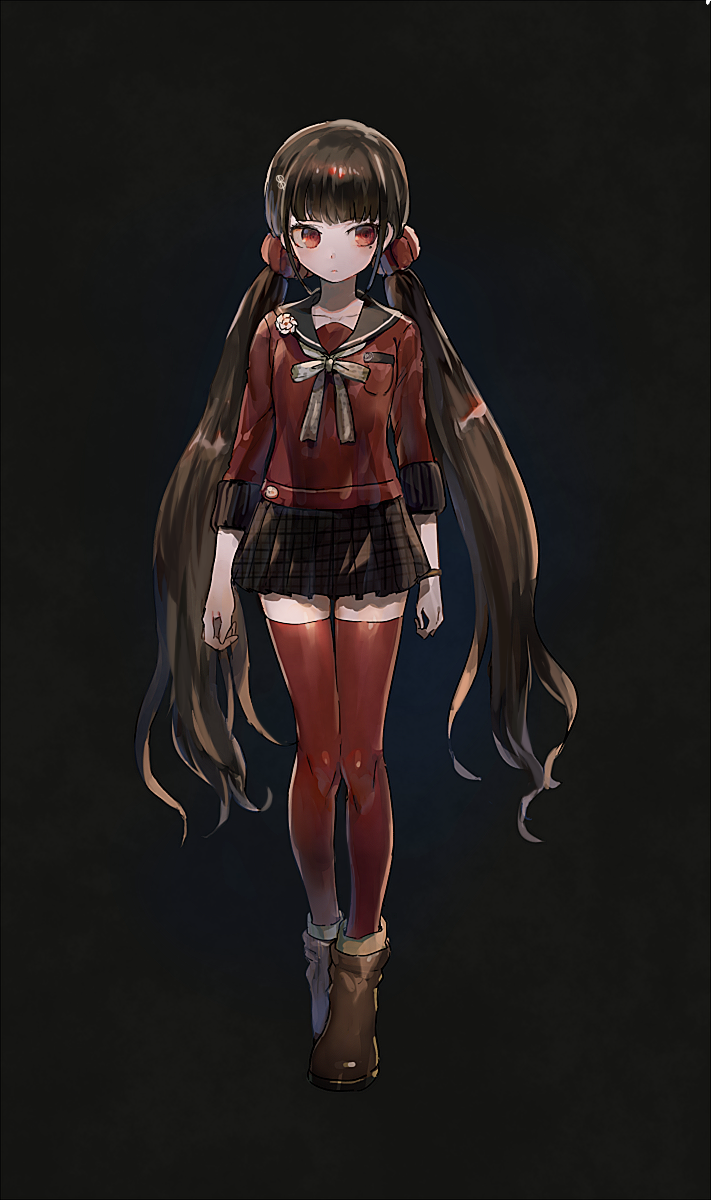 harukawa maki (danganronpa and 1 more) drawn by aoki_(fumomo)