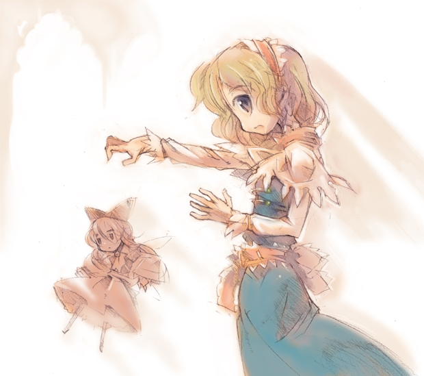 alice margatroid and shanghai doll (touhou) drawn by hakamada_sugiichi