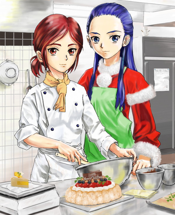 kiryuu michiru and kiryuu kaoru (precure and 1 more) drawn by amon_(mulciber)