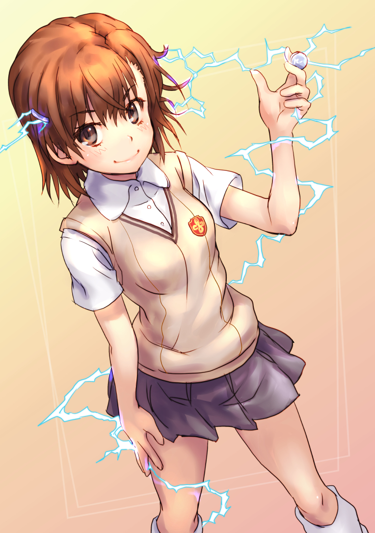 misaka mikoto (toaru majutsu no index and 1 more) drawn by raika9