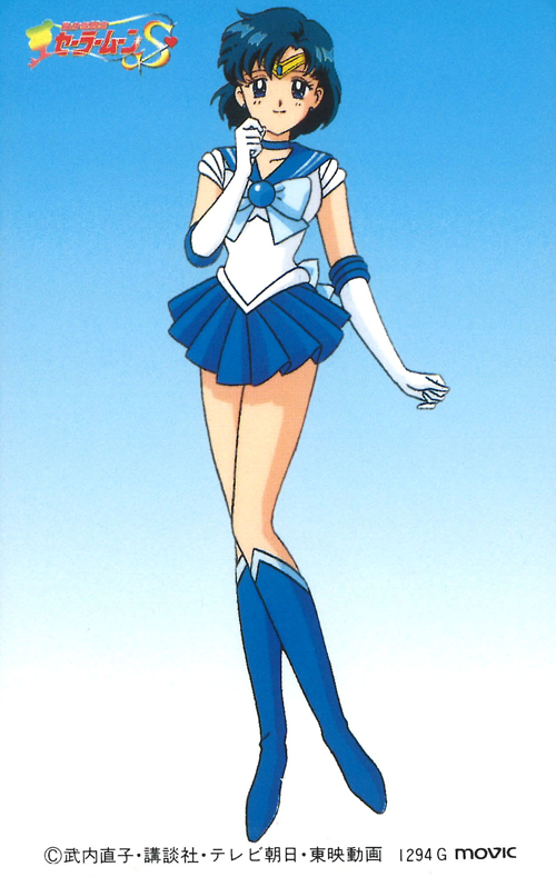 mizuno ami and sailor mercury (bishoujo senshi sailor moon and 1 more) drawn by tominaga_mari