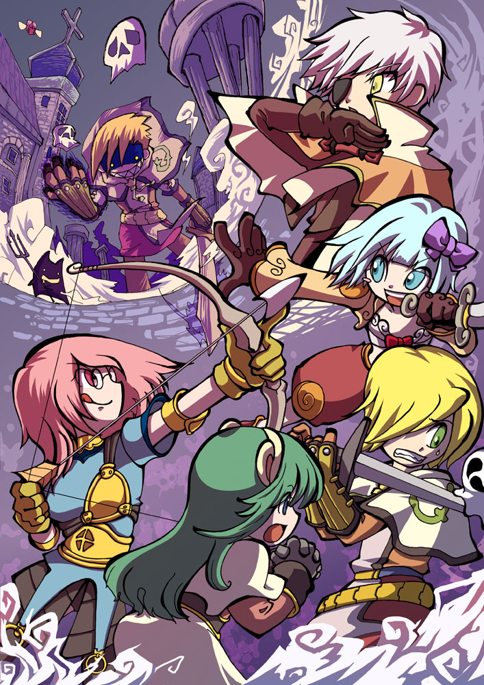 acolyte, mage, swordsman, archer, thief, and 4 more (ragnarok online) drawn by kawasemi_(pocorit)