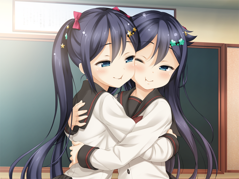 kimishima ai and kimishima aya (sono hanabira ni kuchizuke wo) drawn by aida_takanobu