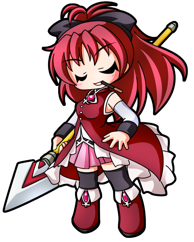 sakura kyoko (mahou shoujo madoka magica) drawn by shinjitsu