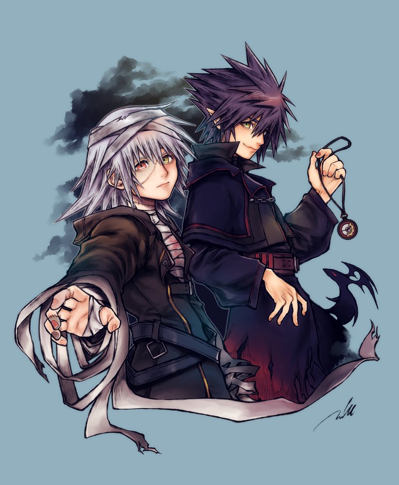 vanitas and riku replica (kingdom hearts and 1 more) drawn by mim_(mimya0600)