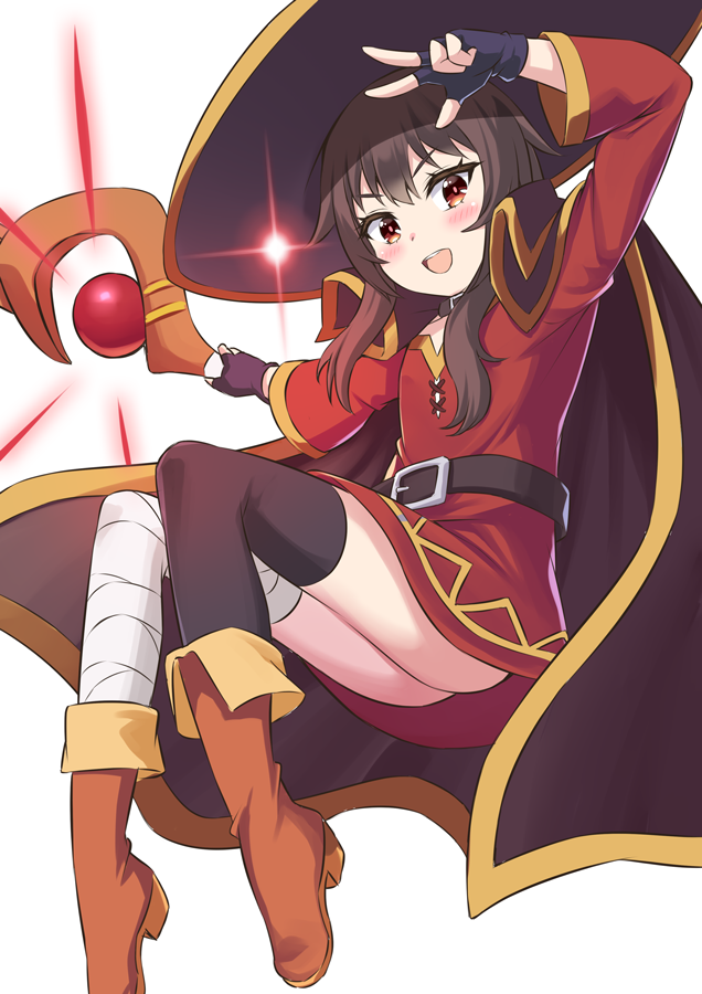 megumin (kono subarashii sekai ni shukufuku wo!) drawn by s_(hdru2332)