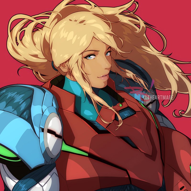 samus aran (metroid and 1 more) drawn by the_art_mage