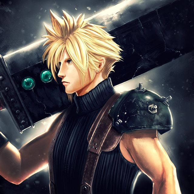 cloud strife (final fantasy and 1 more) drawn by adam_ryu_ford