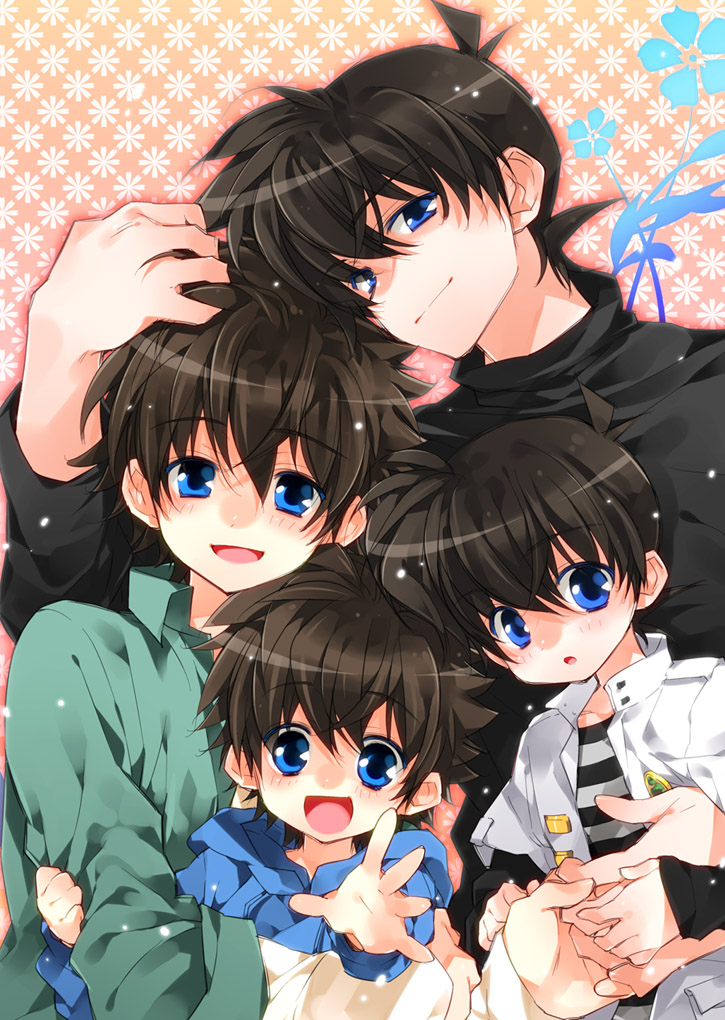 kudou shin'ichi and kuroba kaito (meitantei conan and 1 more) drawn by toujou_sakana