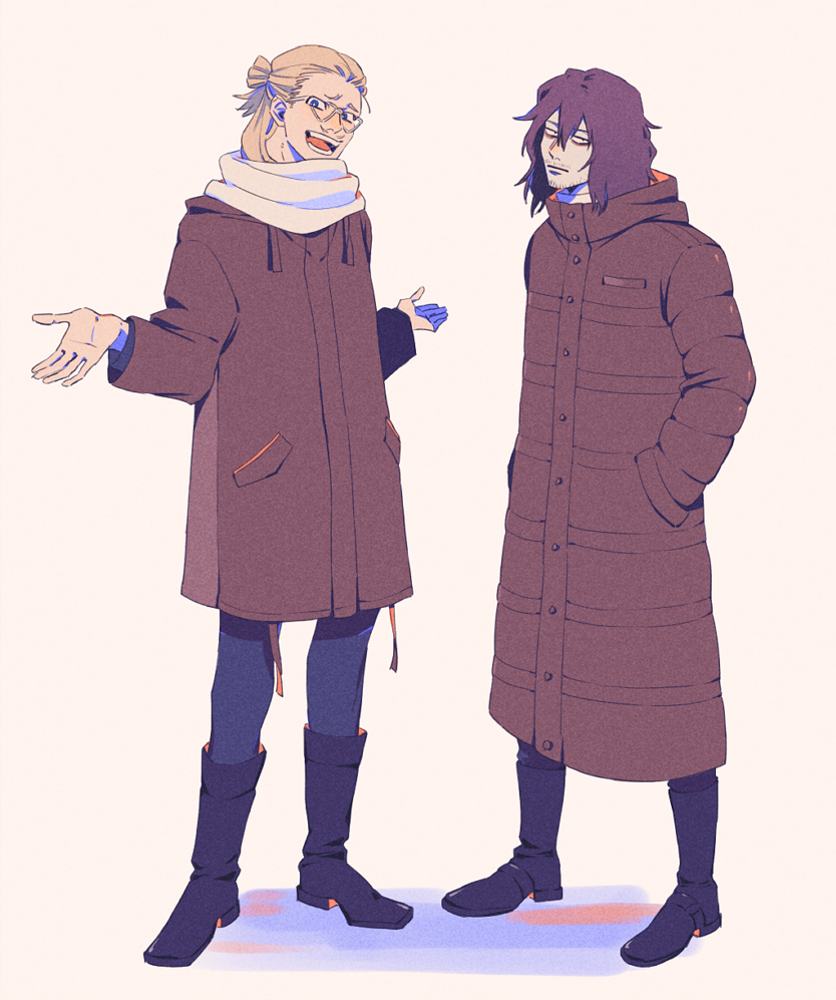 aizawa shota and present mic (boku no hero academia) drawn by rnuyvm