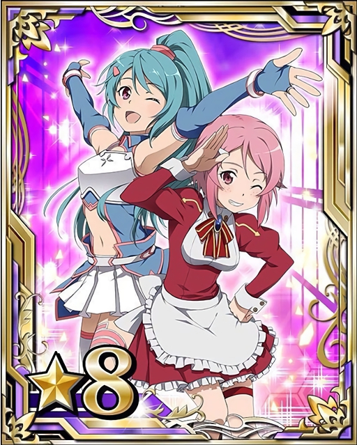 lisbeth and noelle (sword art online and 1 more)