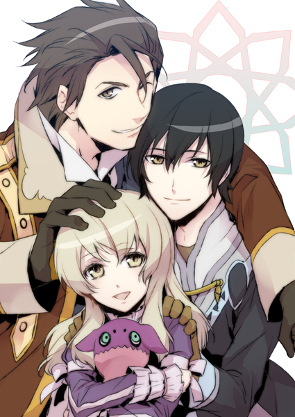 jude mathis, alvin, elize lutus, and teepo (tales of and 1 more) drawn by xia_(ryugo)