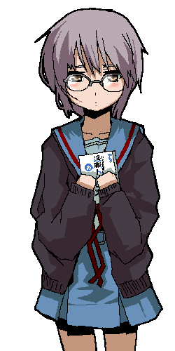 nagato yuki (suzumiya haruhi no yuuutsu and 1 more) drawn by chiisan