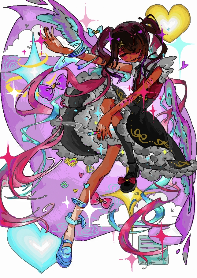 chouzetsusaikawa tenshi-chan and ame-chan (needy girl overdose) drawn by adankad
