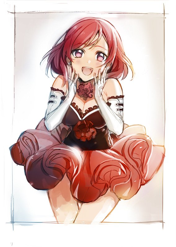 nishikino maki (love live! and 1 more) drawn by tibino