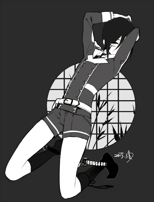 yagen toushirou (touken ranbu) drawn by suou_(sdurorhr)
