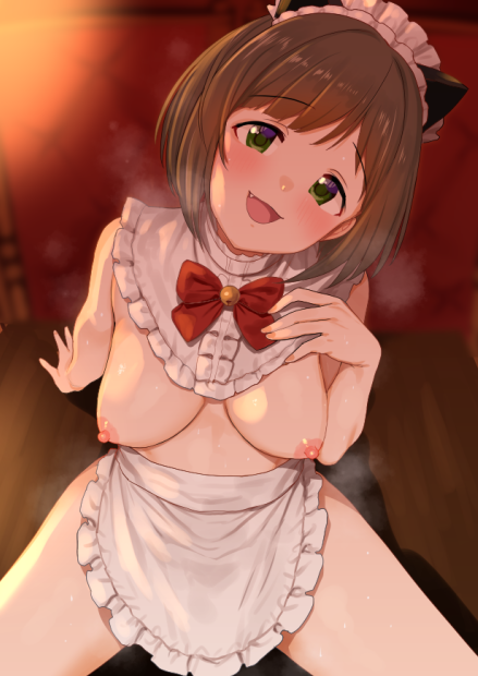 maekawa miku (idolmaster and 1 more) drawn by azuse_neko