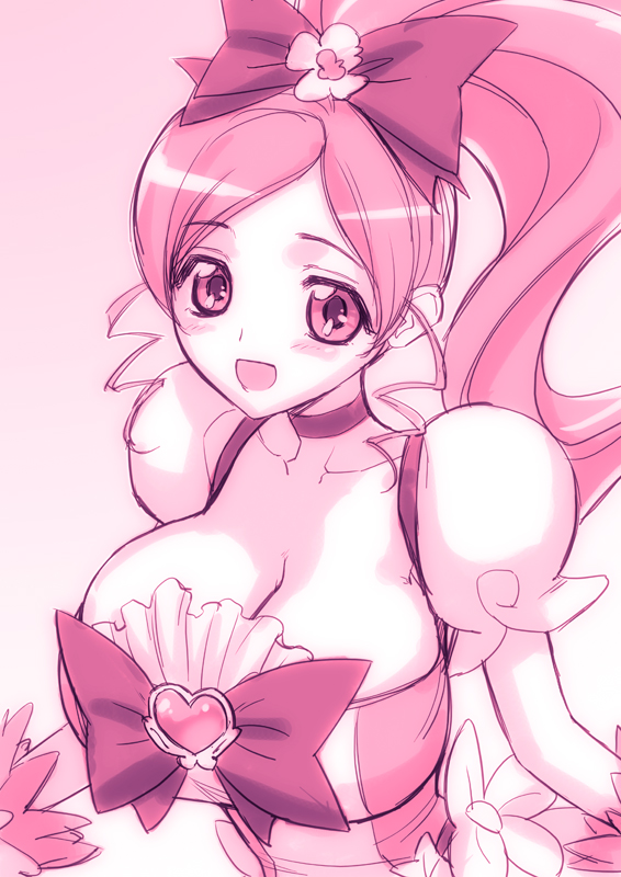 hanasaki tsubomi and cure blossom (precure and 1 more) drawn by magaki_ryouta