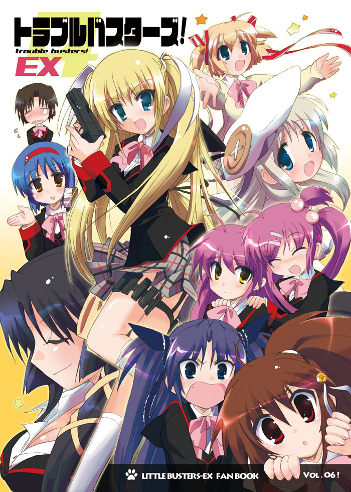 noumi kudryavka, natsume rin, kamikita komari, naoe riki, saigusa haruka, and 5 more (little busters!) drawn by hizuki_yayoi