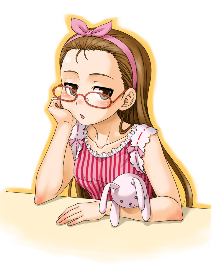 minase iori and usa-chan (idolmaster and 1 more) drawn by hida_tatsuo