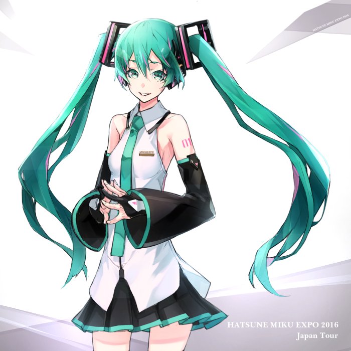hatsune miku (vocaloid and 1 more) drawn by neco
