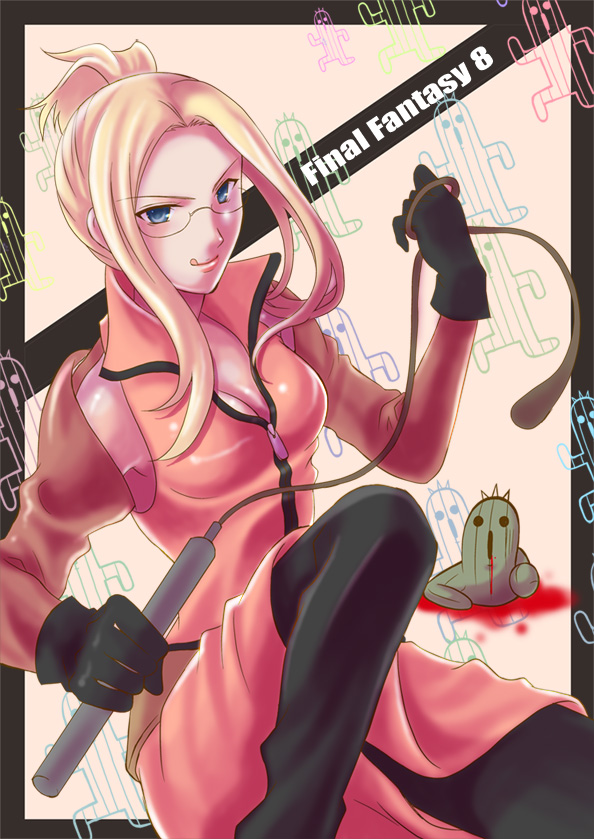 sabotender and quistis trepe (final fantasy and 1 more) drawn by mako_(lovely_panda_house)