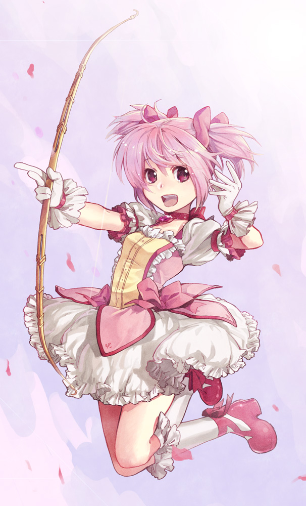kaname madoka (mahou shoujo madoka magica) drawn by abe_(f!mixture)