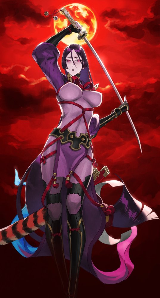 minamoto no raikou (fate and 1 more) drawn by nakuta